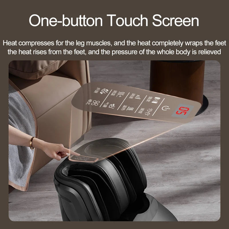 Appareil de massage électrique pour pieds et mollets avec chaleur et compression