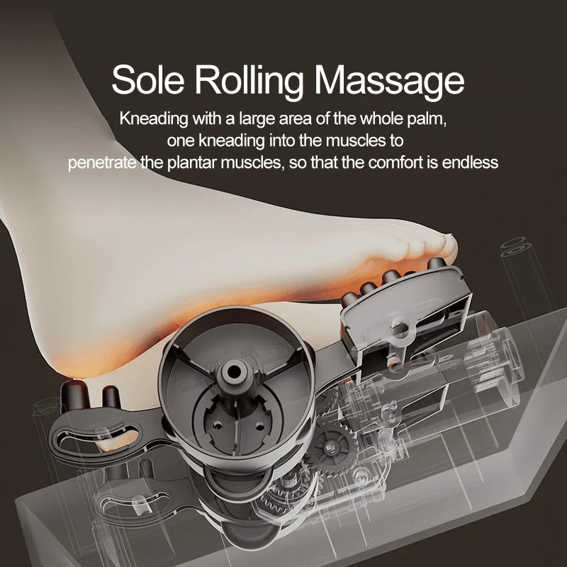 Appareil de massage électrique pour pieds et mollets avec chaleur et compression